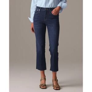 J Crew Curvy Cropped Kickout 2003 Dark Wah Jeans US Women's 30 Petite New